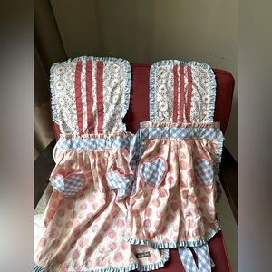 Matilda Jane Mommy and Me Strawberry Smock Apron (1 Adult and 1 child one size)